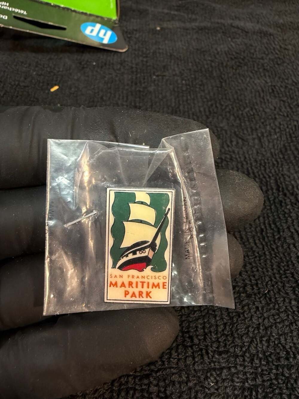 San Francisco Maritime Park Lapel Pin Enamel Vintage Souvenir